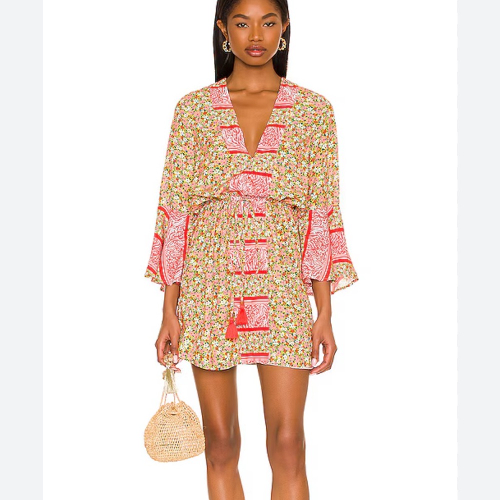 Floral and Zebra Print Dress